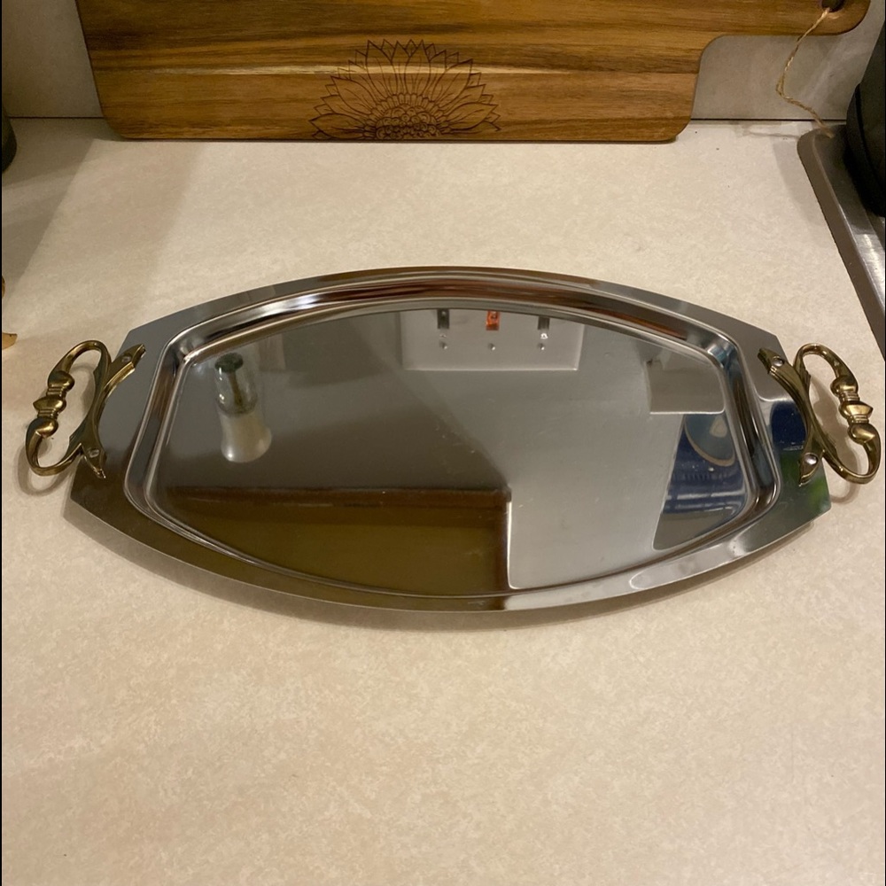 Vintage Kromex Barware Tray - Mid-Century Modern